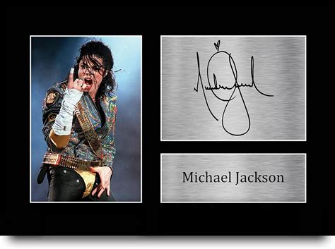 HWC Trading Michael Jackson Gift Signed A4 Printed Autograph Music