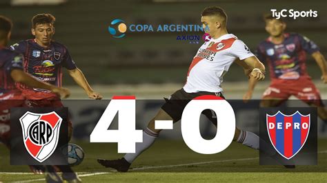 River 4 0 Defensores De Pronunciamiento Copa Argentina Youtube