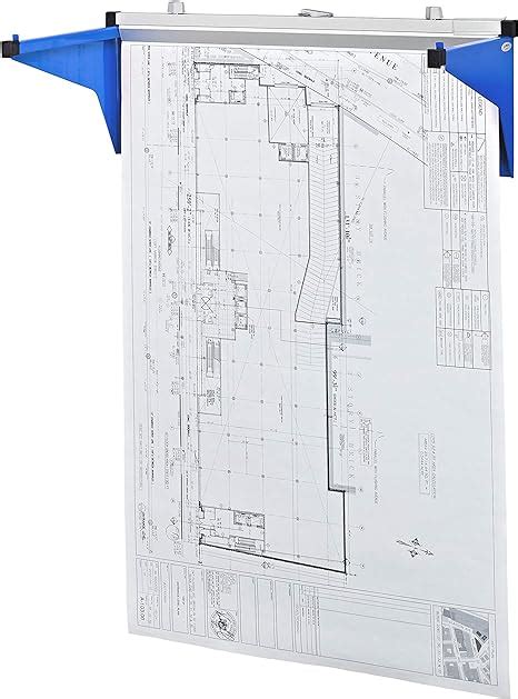 Adir Wall Mount Blueprint Storage Hanging Poster Display Rack Plans