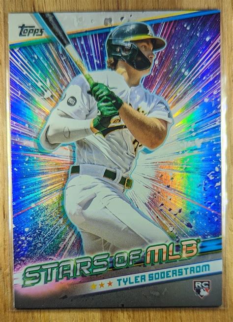 2024 Tyler Soderstrom RC Topps Series 1 Rookie Card Stars MLB Oakland