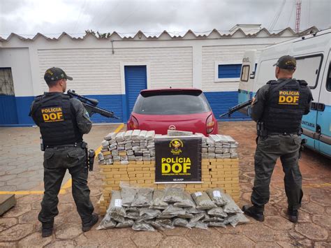 DOF Prende Homem Transportando Maconha E Skunk De Coronel Sapucaia Para