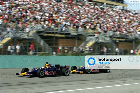 Red Bull Cheever Team Mates Alex Barron Usa And Patrick Carpentier