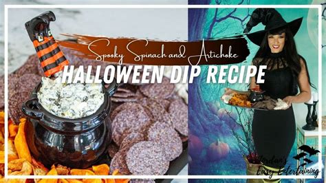 Spooky Spinach And Artichoke Halloween Dip Recipe 13 Days Of Halloween 2020 Youtube