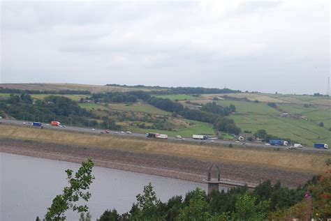 The M62 At Scammonden Dam M62 At Scammonden Mike Halliwell Flickr