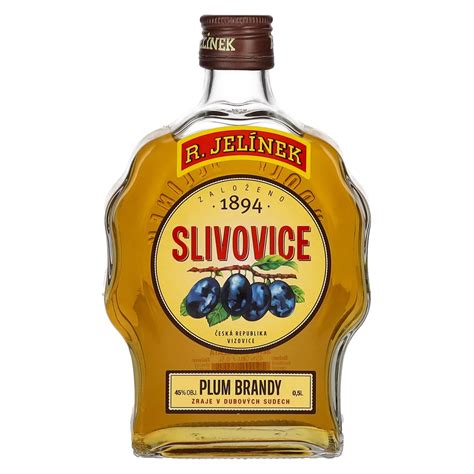 R Jelínek Slivovice GOLD Plum Brandy 45 Vol 0 5l