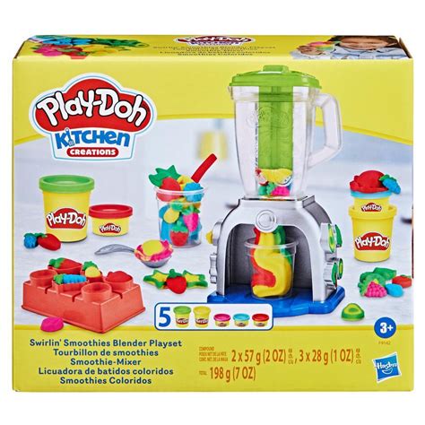 Play Doh Swirlin Smoothies Toy Blender Playset Play Kitchen Toys For