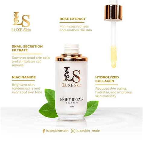 Luxe Skin Night Repair Serum - DUBAI SKINCARE