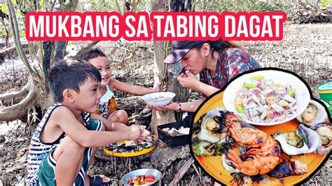 Nag Mukbang Kami Sa Tabing Dagat Fyp Simplelife Mukbang