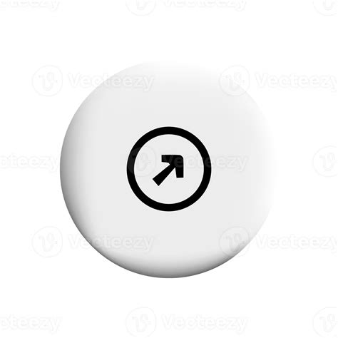 White button with an arrow pointing 55208434 PNG