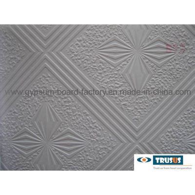 Pvc Laminated Gypsum Ceiling Tile Trusus Building Materials