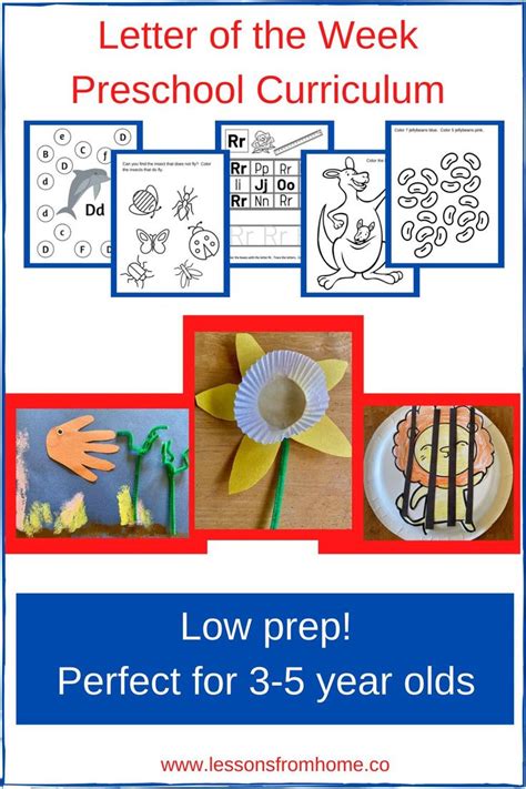Letter Of The Week Curriculum Preschool
