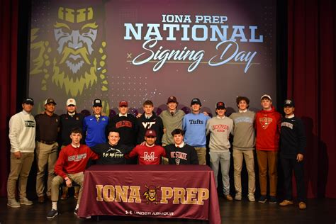 Sixteen Iona Prep Student Athletes Commit To University Programs The