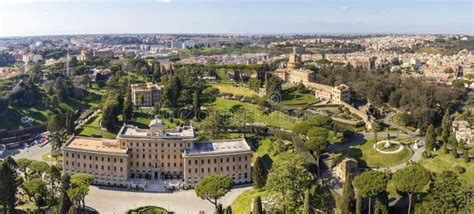 Panoramic Aerial View of Vatican Gardens and Governor S Palace, Vatican ...