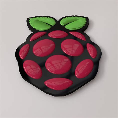 Raspberry Pi Logo - 3D Model by firdz3d