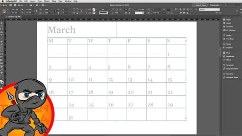 Indesign Calendar Template 2018 Free PDF Template