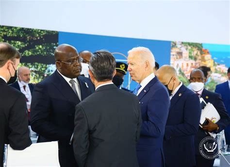 Sommet Du G Joe Biden Salue L Engagement De F Lix Tshisekedi