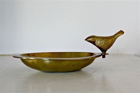 Vintage Brass Bird Bowl Or Dish Etsy Vintage Brass Bowl Vintage