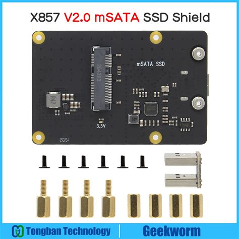 Carte D Extension De Stockage Pour Raspberry Pi 4 X857 V2 0 MSATA SSD