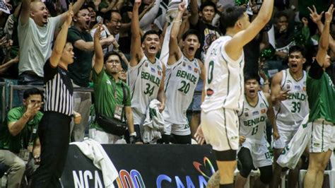 Benilde Dethrones San Beda Sets Up Ncaa Finals Showdown With Map A