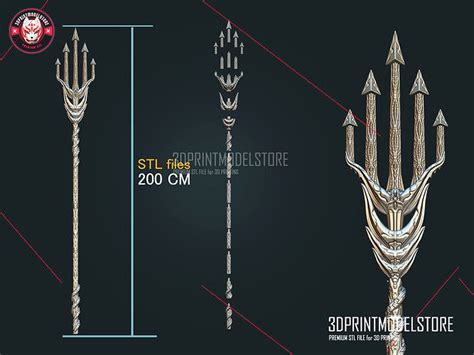 Aquaman Trident Stl Files Cosplay Weapon 3d Model 3d Printable Cgtrader