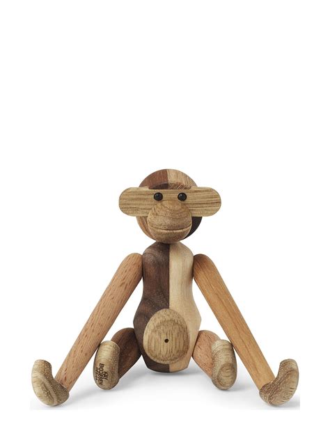 Kay Bojesen Monkey Reworked Mini Mixed Wood Wooden Figures Boozt