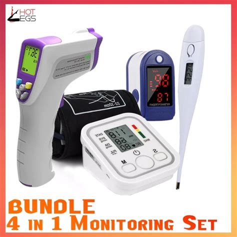 Bundle 4 In 1 Bp Monitor Arm Style Pulse Oximeter Infrared