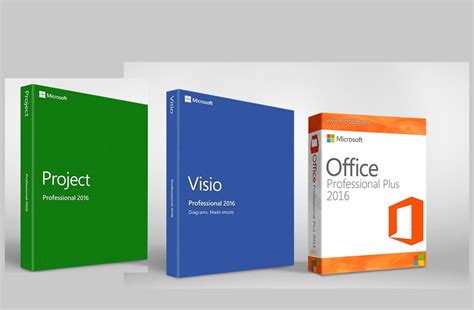 Microsoft Office 2016 Pro Plus Microsoft Project 2016 Pro Visio Pro