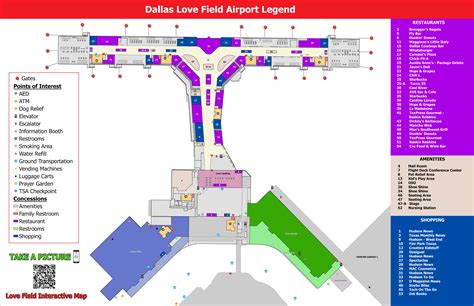 Dallas Airport Food Map - Caril Cortney