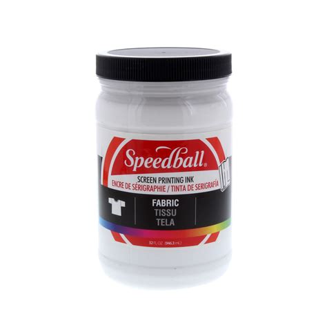 Speedball Fabric Screen Printing Ink Oz White Walmart