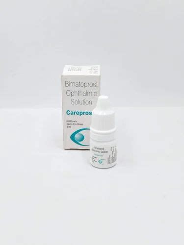 Careprost Bimatoprost Ophthalmic Solution Eye Drop Packaging Type