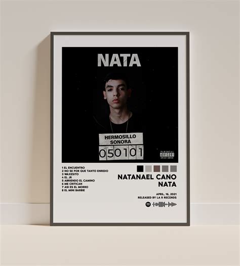 NATANAEL CANO NATA Digital Printable Album Cover Poster Etsy