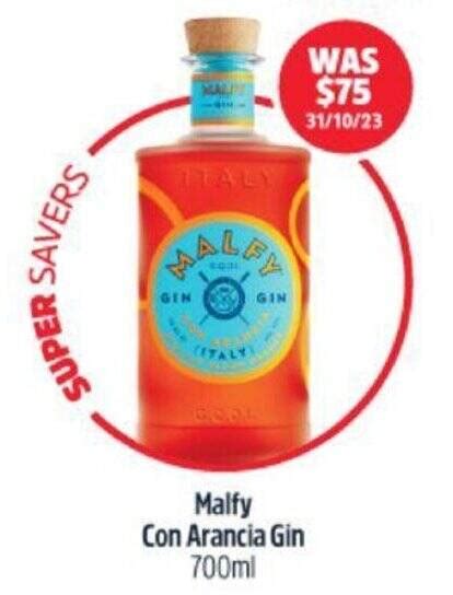 Malfy Con Arancia Gin 700ml Offer At BWS