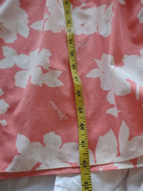 Hawaii Hawaiian Dress Caftan Mumu Pink White Hibiscus Size Large Aikane