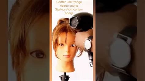 Coiffer une frange rideau courte sèche cheveux YouTube Curtain