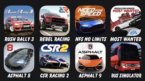 Rush Rally 3 Rebel Racing NFS No Limits Most Wanted Asphalt 8 CSR