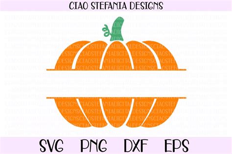 Pumpkin Monogram Svg Pumpkin Split Monogram SVG Pumpkin Monogram Cut