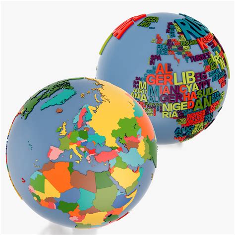 world globe 3d 3ds