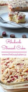 Rhubarb Streusel Cake The Busy Baker