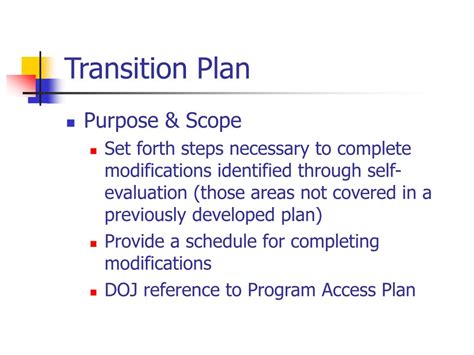 Ppt How To Develop An Ada Self Evaluation Transition Plan