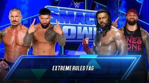 Randy Orton Jey Uso Vs Roman Reigns Jimmy Uso Smackdown Wwe K