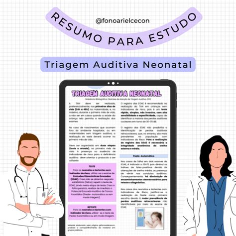 Triagem Auditiva Neonatal Resumos De Fonoaudiologia