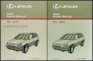 Lexus Rx Repair Shop Manual Original Volume Set Amazon De