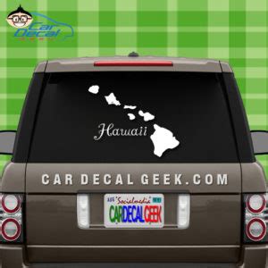 Hawaii Islands Car Window Vinyl Decal Sticker