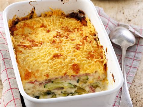 Gratin De Courgettes Au Jambon Recette De Gratin De Courgettes Au