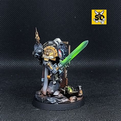 Black Templars Primaris Bladeguard Captain Ready For Battle Etsy