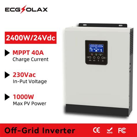 Ecgsolax 3kva2400w Hybrid Off Grid Solar Inverter Pwm 50a Solar Charge