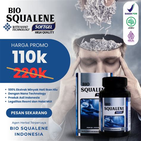 Jual Bio Squalene Original Vitamin Kecerdasan Otak Anak Dewasa