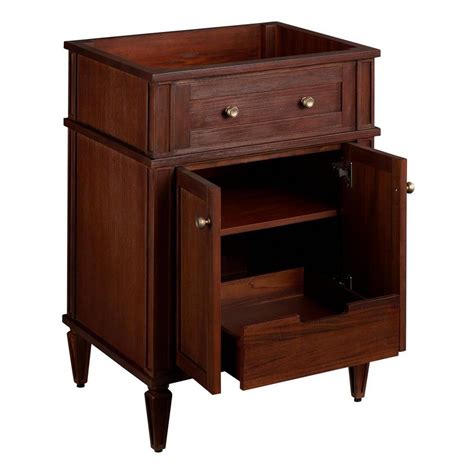 24 Elmdale Vanity Antique Brown Vanity Cabinet Only Signature Hardware