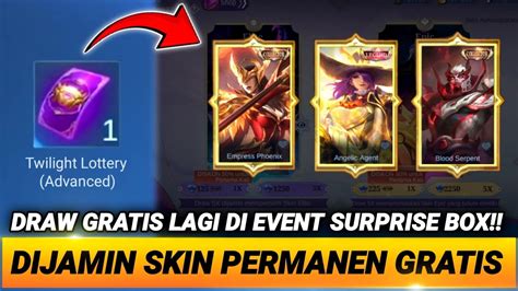 SUDAH RILIS BOCORAN TIKET DRAW GRATIS EVENT SURPRISE BOX DIJAMIN