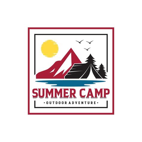 Vintage Summer Camp Logo Template 8210131 Vector Art at Vecteezy